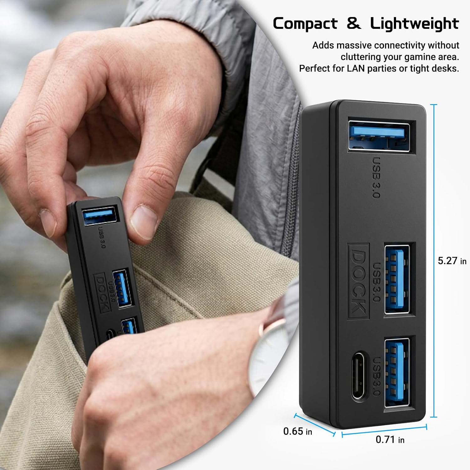 Joso 4 Ports USB Hub 3.0 for PS5 Pro/Slim Console Back 8 71wsslfgAfL. AC SL1500
