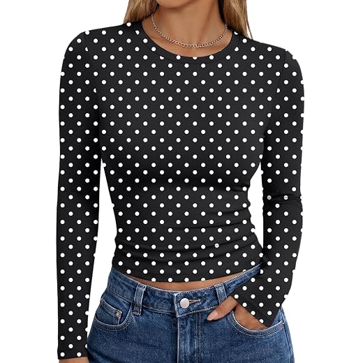 Trendy Queen Womens Long Sleeve T Shirts Fall Fashion Basic Y2K Tops 2026