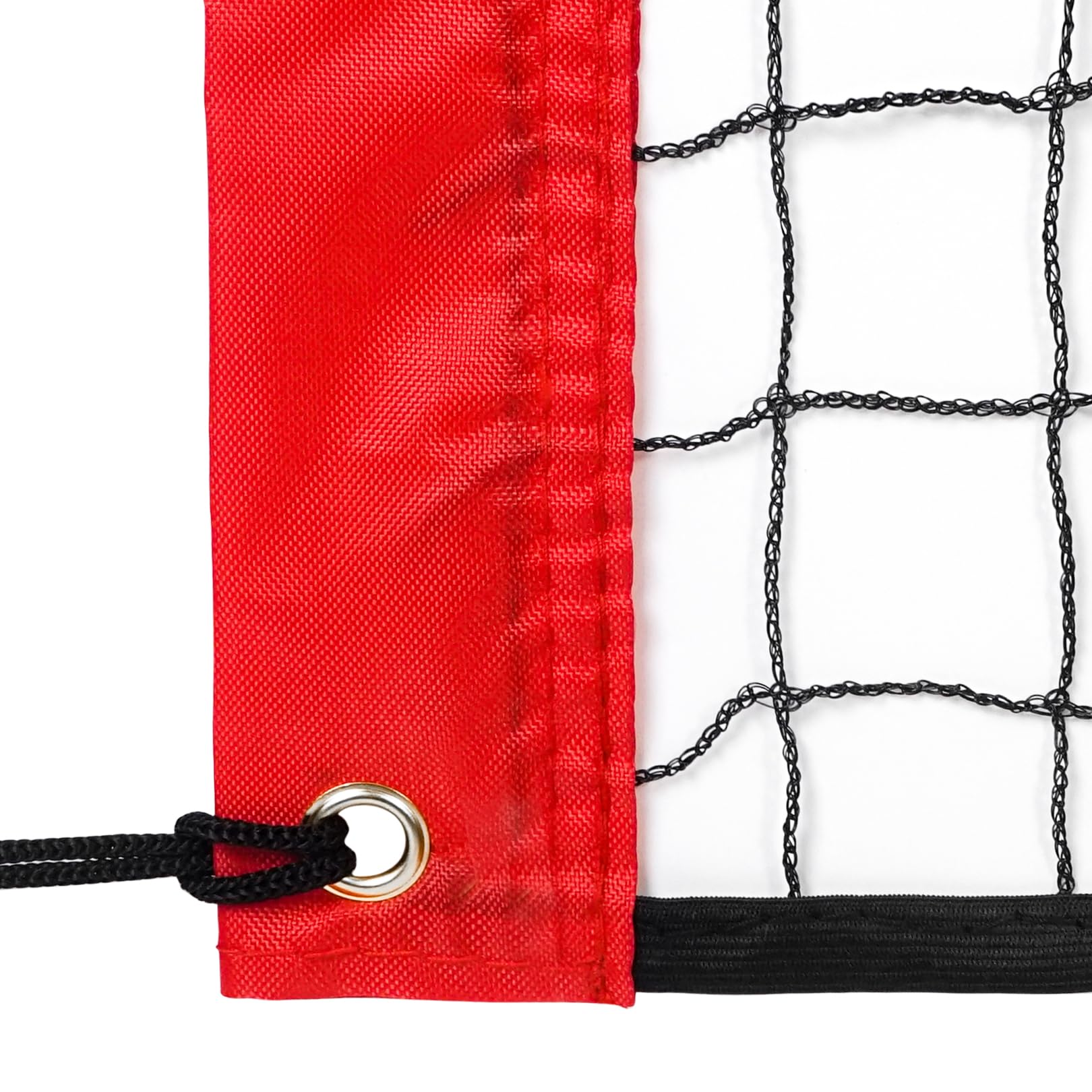 Aoneky 9.6m/6.4m/4.5m Volleyballnetz für Garten Strand Pool Indoor Outdoor, Tragbares Badminton mit Befestigungsseilen