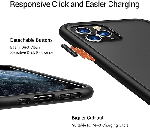 Miniatura 219 de TORRAS - Funda a prueba de golpes para iPhone 14 (contra caídas de grado militar de 10 pies), elegante, parte trasera translúcida y borde suave