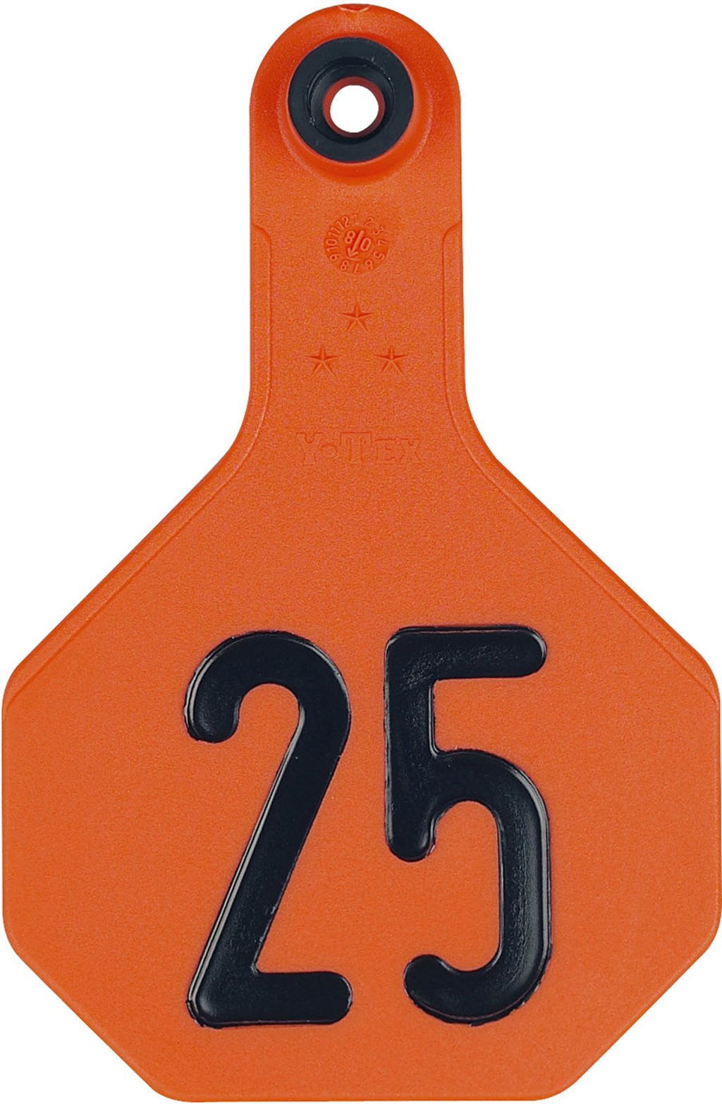 Ytex 3 Star Medium Cattle ID Ear Tags Orange Numbered 176-200