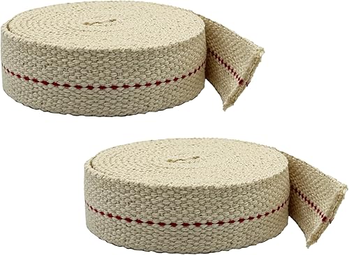 Miniatura 27 de Light Of Mine, mecha plana 100% de algodón, 33 pies, rollo para lámparas de aceite y linternas que funcionan con aceite de parafina y queroseno