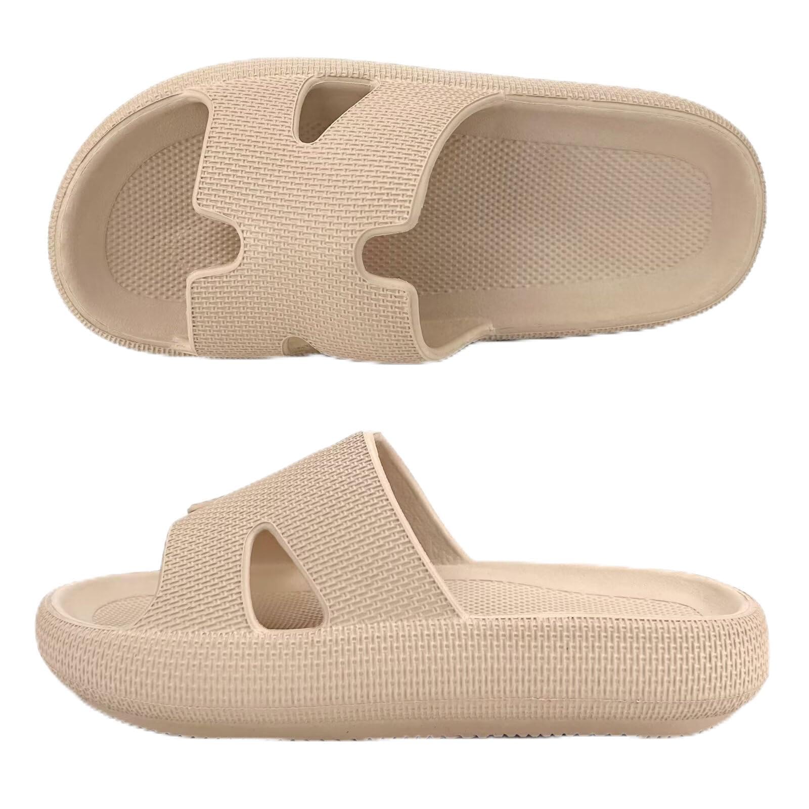 Haifago Cloud Slippers for Womens Soft Foam Recovery Slides, Pillow Cushion Sandals for Women, House Bathroom Dorm Shower Essentials