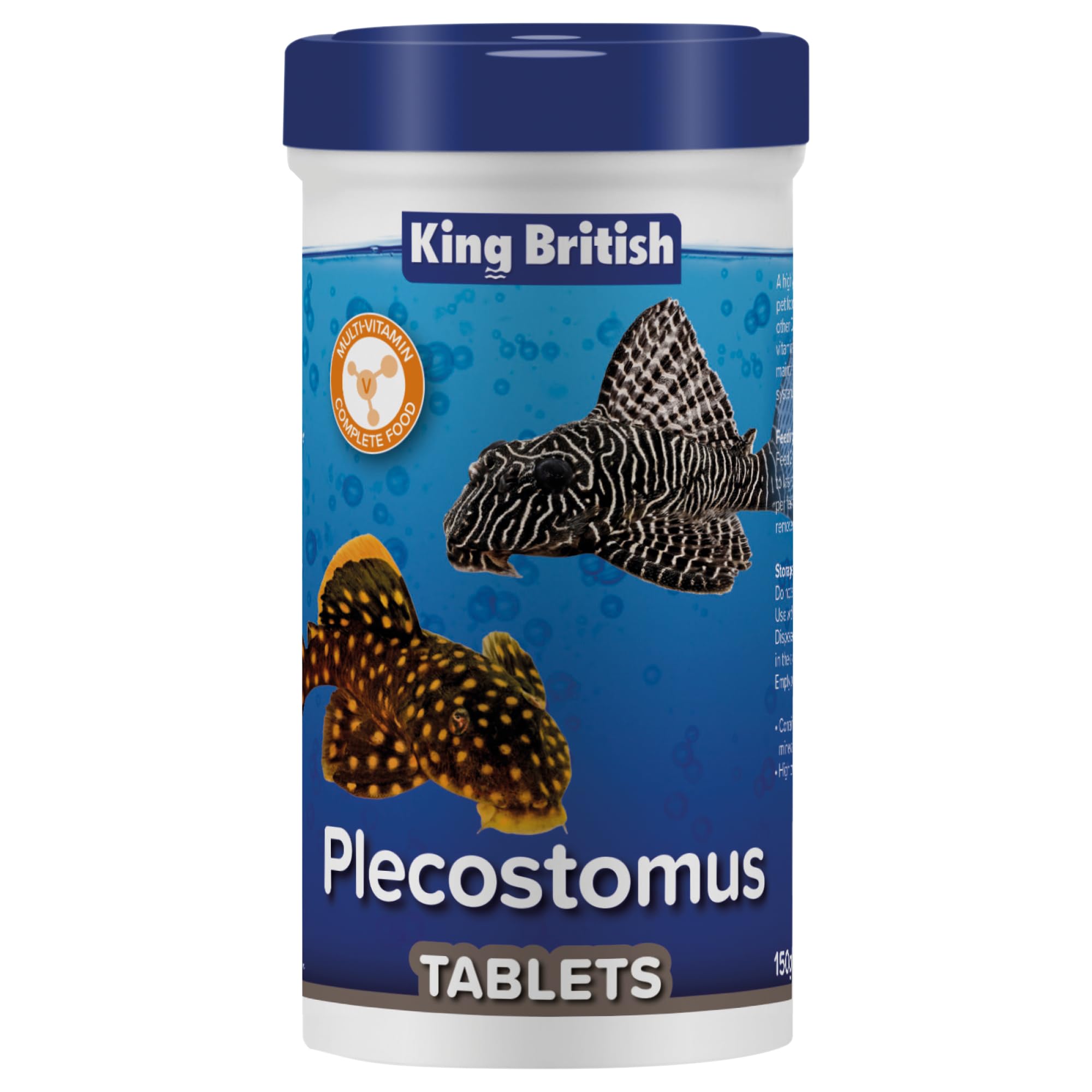 King British Plecostomus Tablet Fish Food - 150G