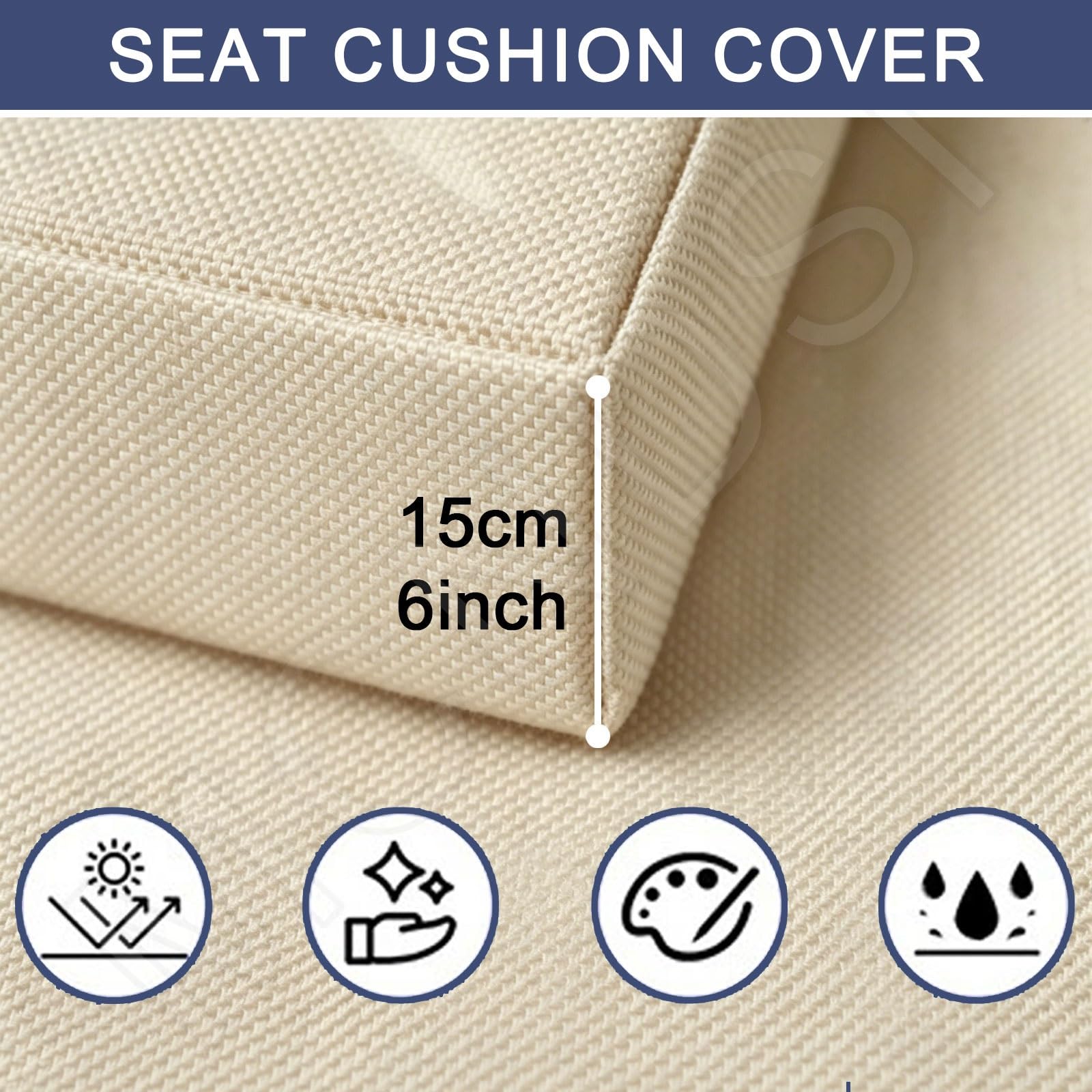 Housse de Siège Jardin pour Palette 120x80/60x40/120x60/120x40cm,Protection de Coussin Palette Lavable, Housse Coussin Palette Imperméable Fermeture Éclair Jardin(1,Seat：80x120cm)