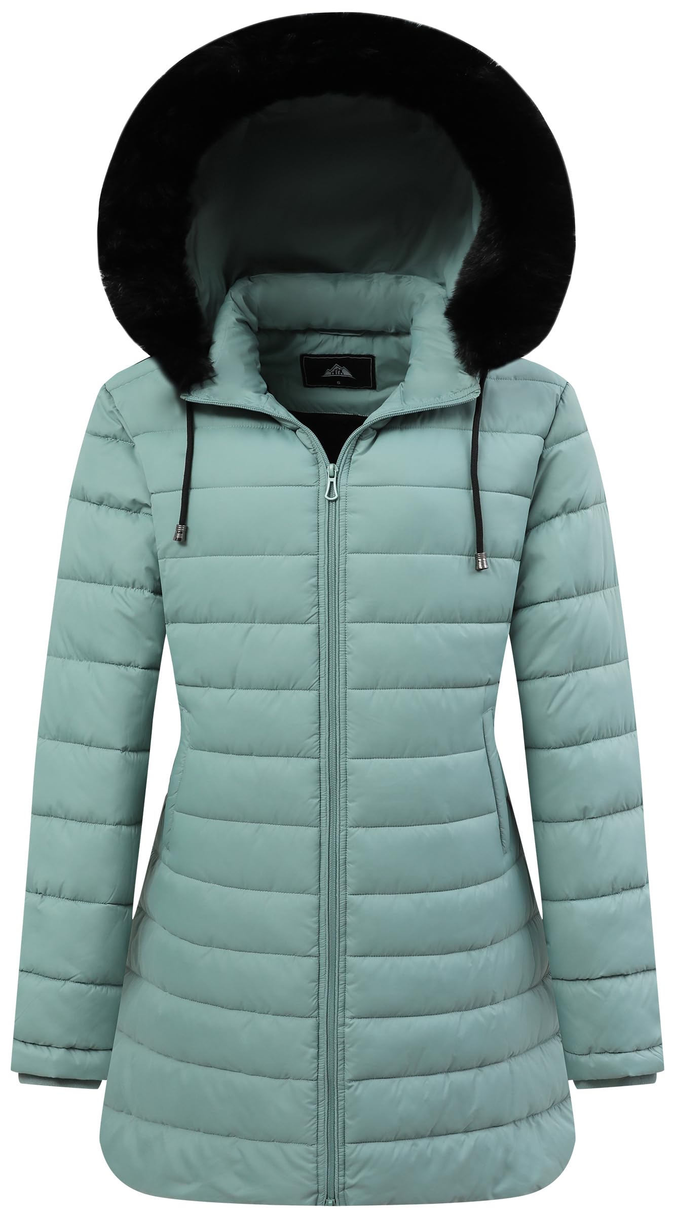 Women's Waterproof Long Hooded Down Jacket