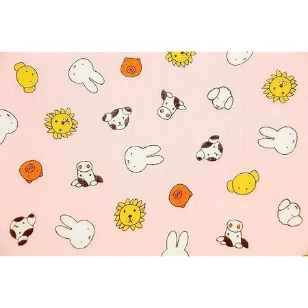 Amazon 生地 キャラクター 50cm単位 ダブルガーゼ ミッフィー フェイス柄 G 08 1 布 A ピンク 並行輸入品 布 生地 通販