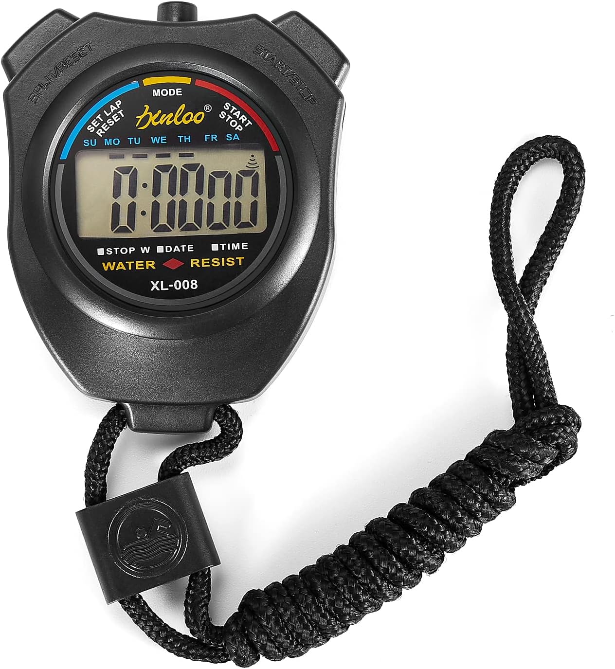 TECHVIDA Stopwatches Waterproof Sports Timer with Alarm Feature Digital Handheld Chronograph