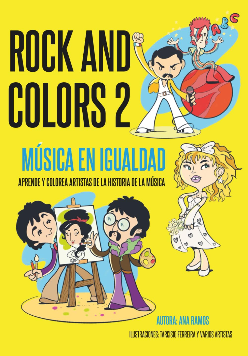 Livre Música en Igualdad Rock And Colors 2 cahier coloriage histoire musique