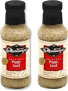 La Martinique Original Poppy Seed Dressing 10 Ounce Bottle (Pack of 2)