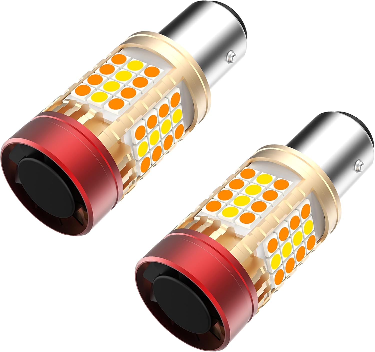 1157NA 2357NA Switchback LED Bulbs for Honda Accord Civic Crv Front Turn Signal Light CANBUS Built in Resistor Anti Hyper Flash 12V Replacement 2057 Parking Light