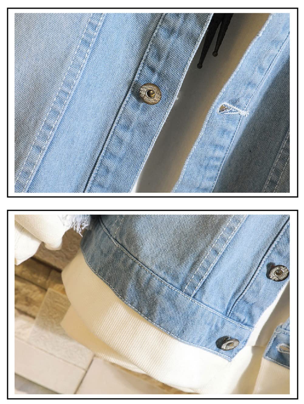 Anime Jacke Unisex Cosplay Kapuzen Pullover Jeansjacke Denim Hoodie Jacket Outwear Mäntel