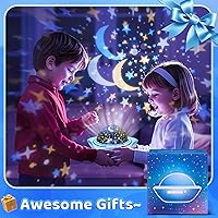 Vista 9 de Luz nocturna para niños, proyector de luz nocturna para bebé, luces nocturnas para dormitorio, proyector de estrellas, luces de estrella