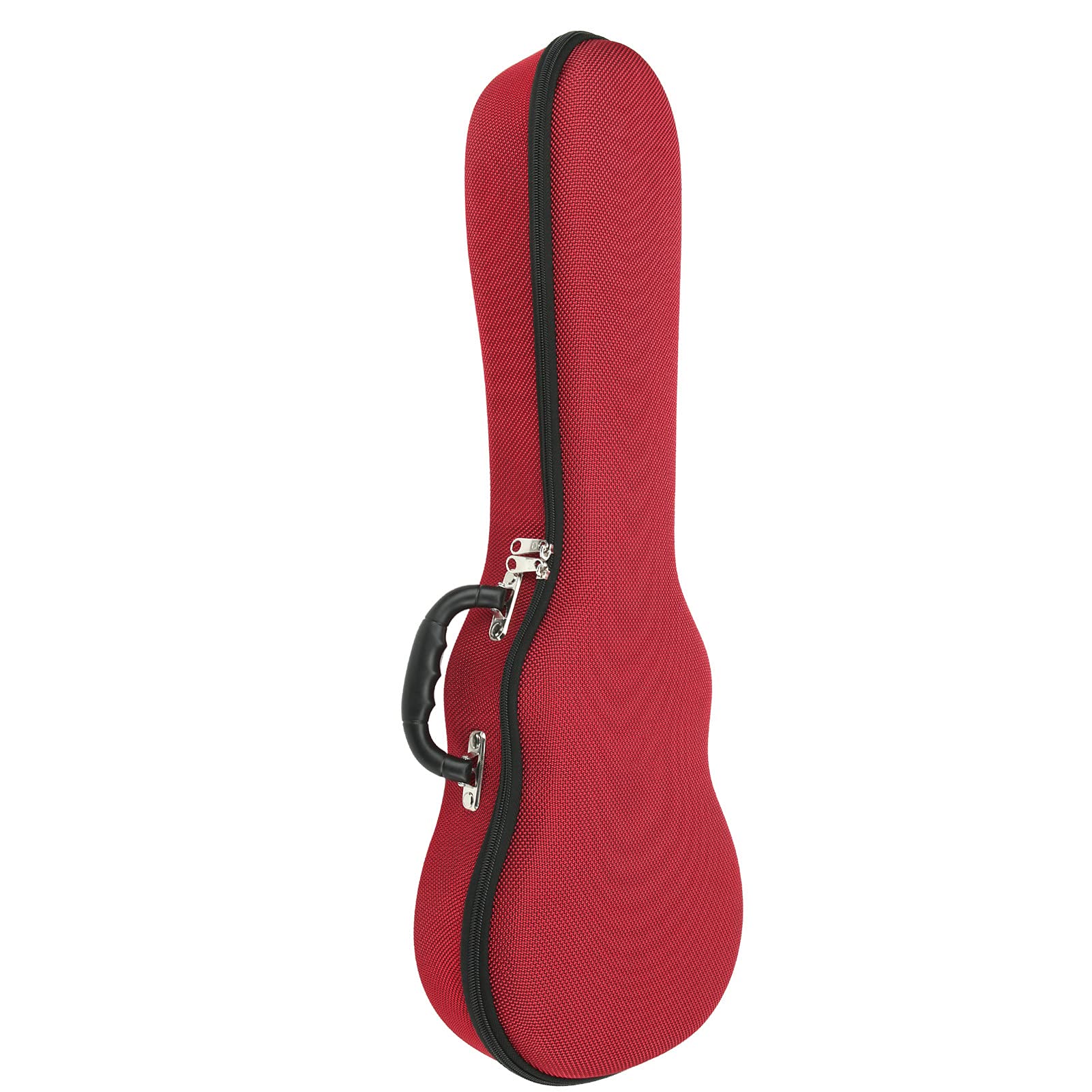 Custodia Impermeabile per Ukulele Rinforzata da 23/24 Pollici con Manici Rinforzati per un Facile Trasporto (Rosso da 23/24 pollici)
