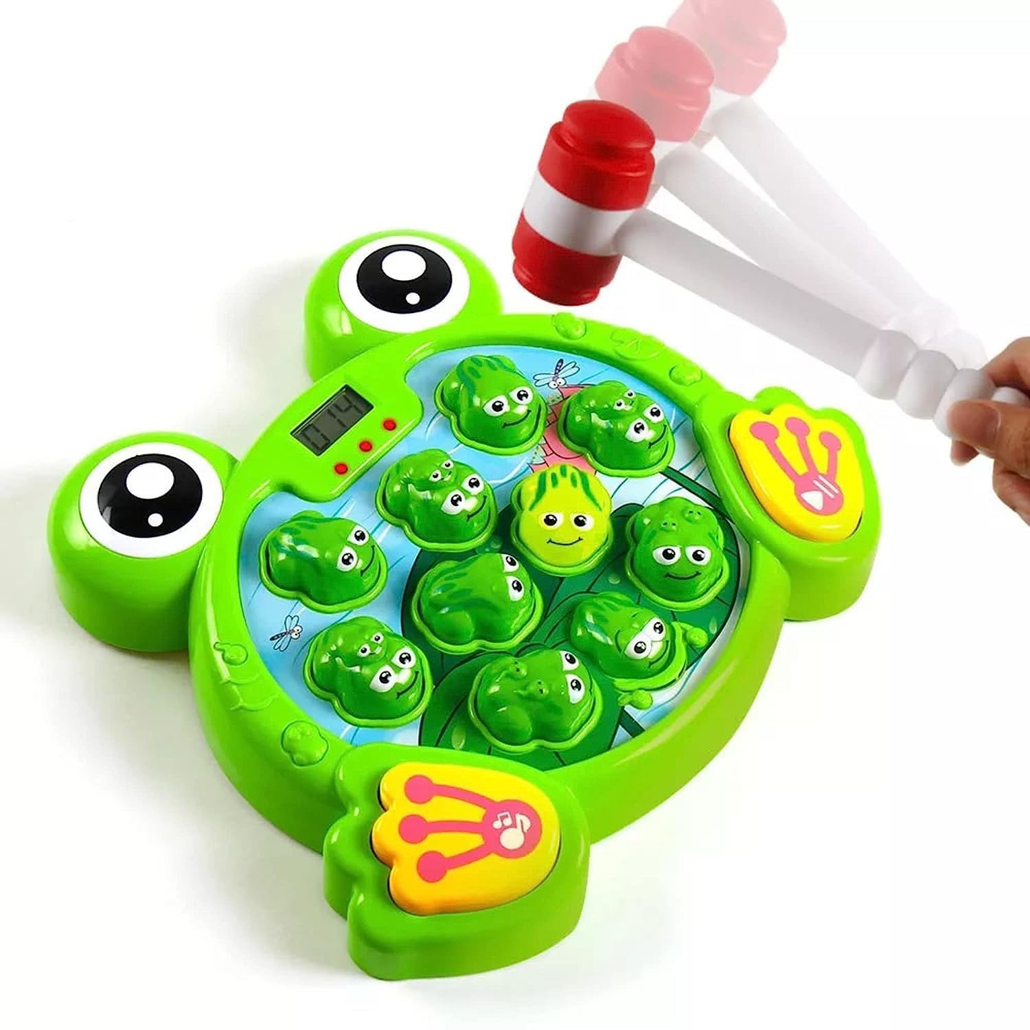 Knick Knick Five Star Musical Super Frog Hammer Game | Interactive and Early Educational Fun Toy That Comes with Music and Lights for Kids Ages 3 and Up (B0CQC4Y8HX) Amazon Price History, Amazon Price Tracker
