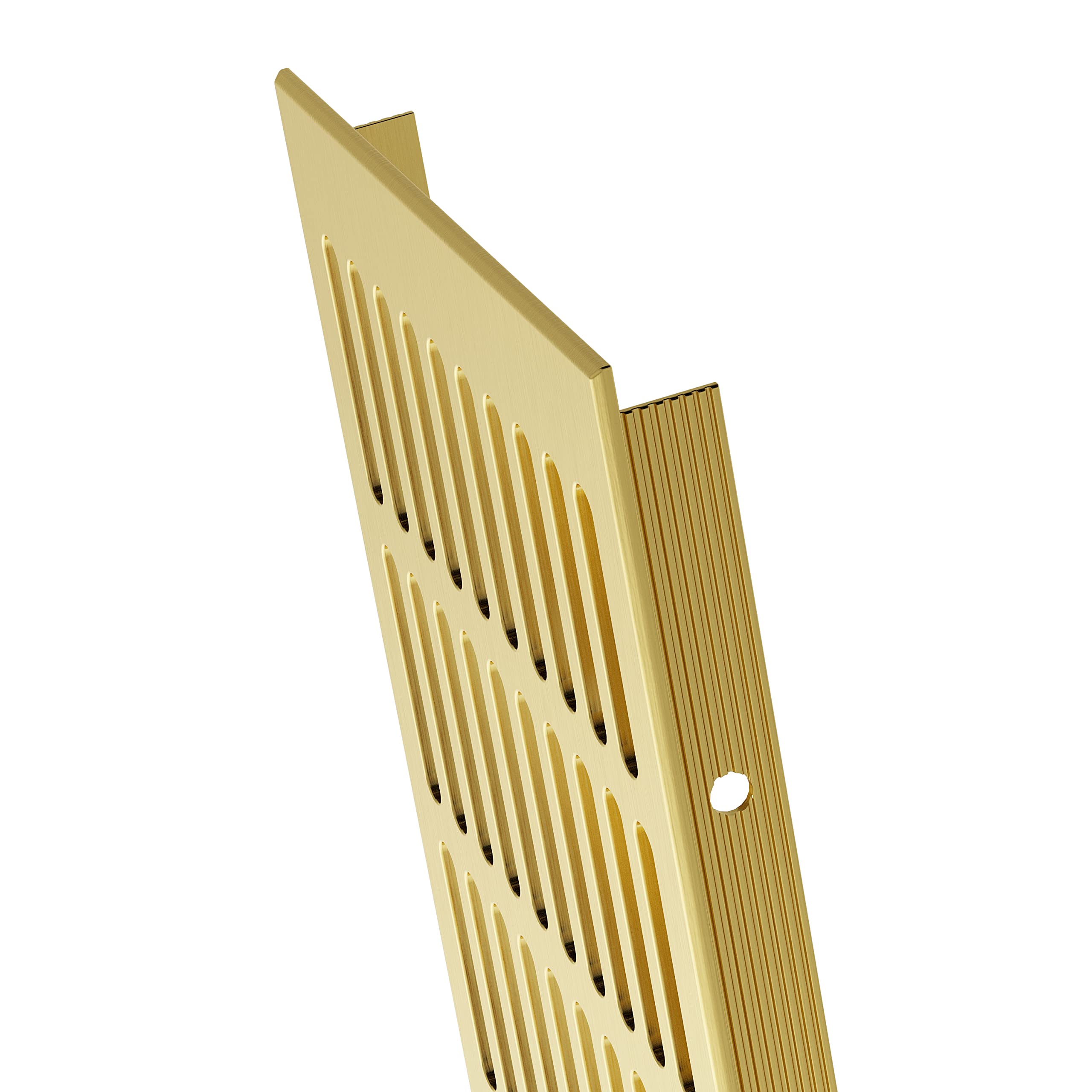MS Beschläge ® Aluminium Ventilation Grille Sheet Heating Cover 130 mm x 200 mm Various Colours (Gold Anodised - F3) - Image 3
