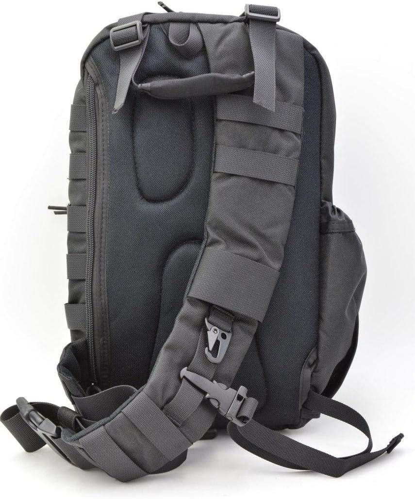 Military Army Tactical Backpack Combat 3 Day Assault Pack Molle Bag Rucksacks Camping Hunting with Flag Patches (Black (PK150), 30L)