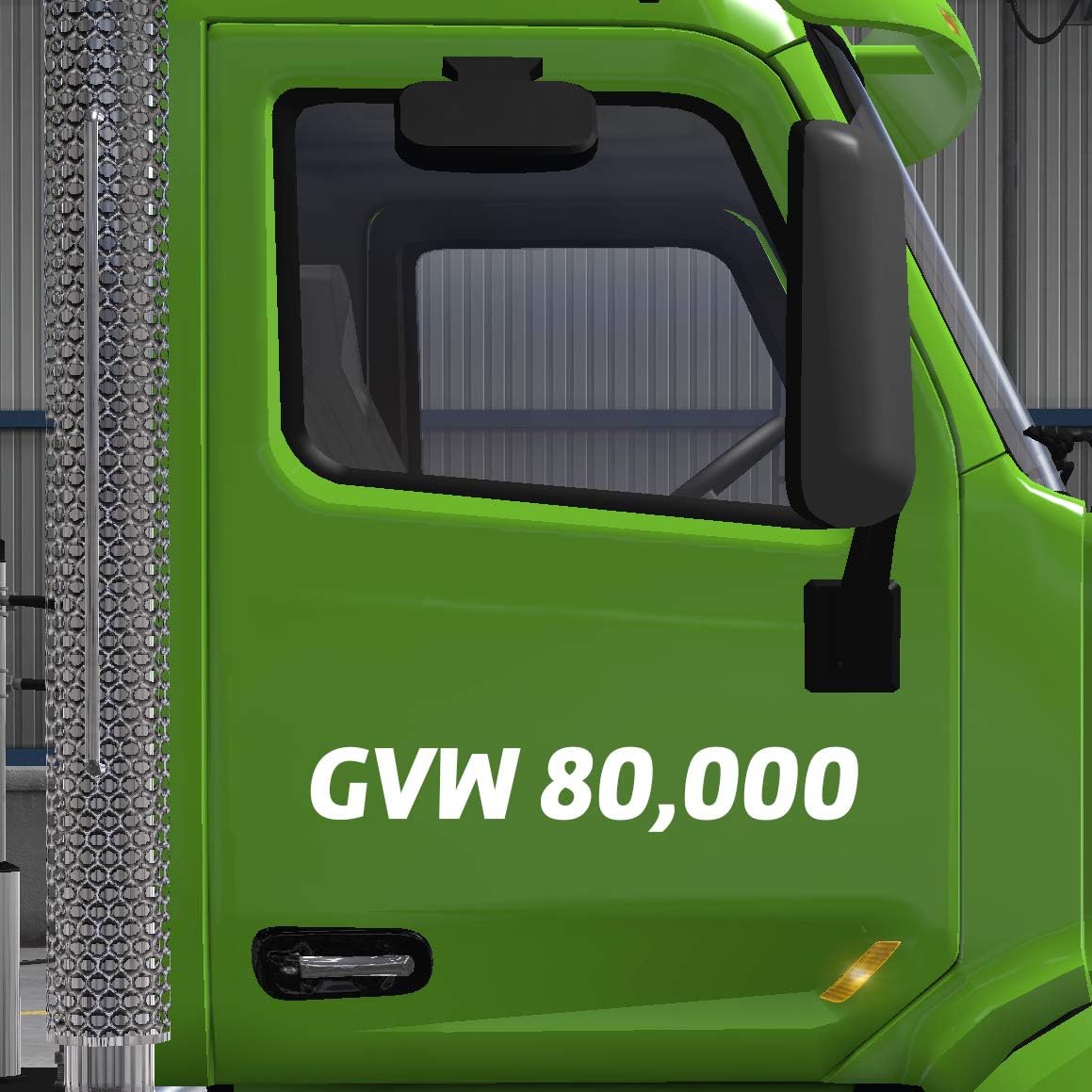 GVW (GVWR) Number Decal for Commercial Trucks (Set of 2