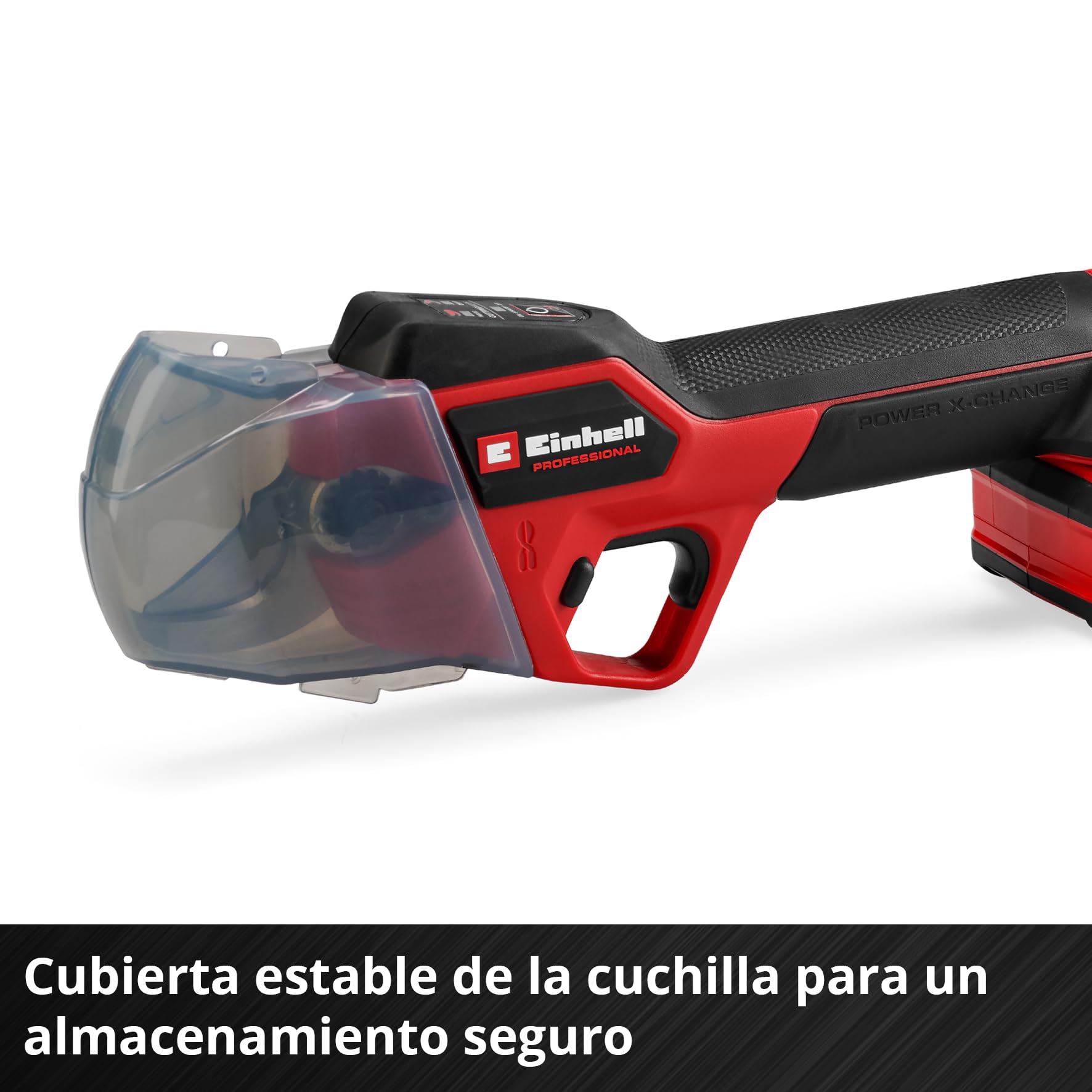 Tijeras de podar con batería GP-LS 18/28 Li BL-Solo Einhell Professional Power X-Change (18 V, capacidad de corte ajustable, ramas hasta 28 mm, cuchillas de derivación, clip de cinturón, sin batería)
