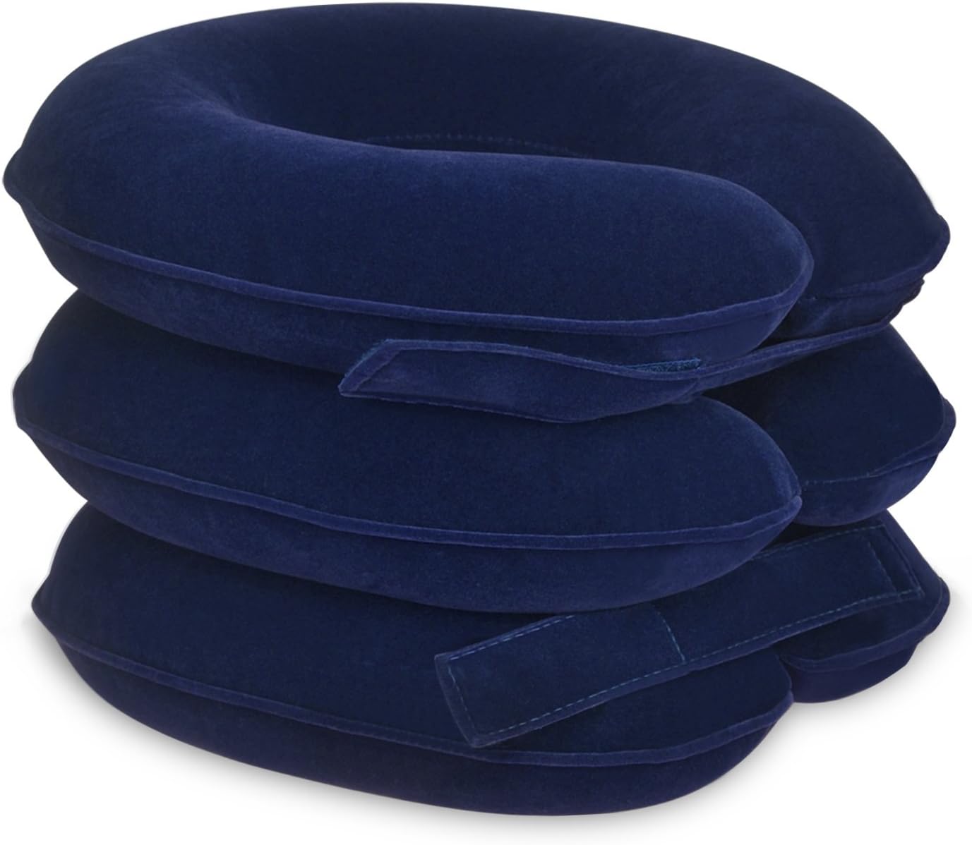 Banglijian Cervical Neck Traction Collar Device Inflatable Pillow Effective and Instant Relief for Chronic Neck and Shoulder Pain with Adjustable Size (Blue)