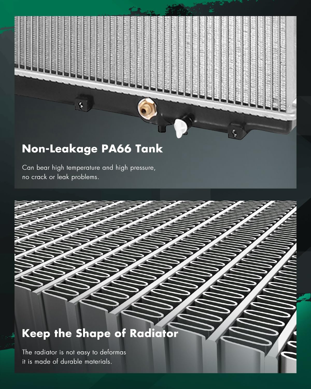 SCITOO Car Radiator Assembly Compatible with for Acura for MDX 2003 2004 2005 2006 for Honda for Pilot 2005 3.5L Replaces# 2740, 19010RDJA52