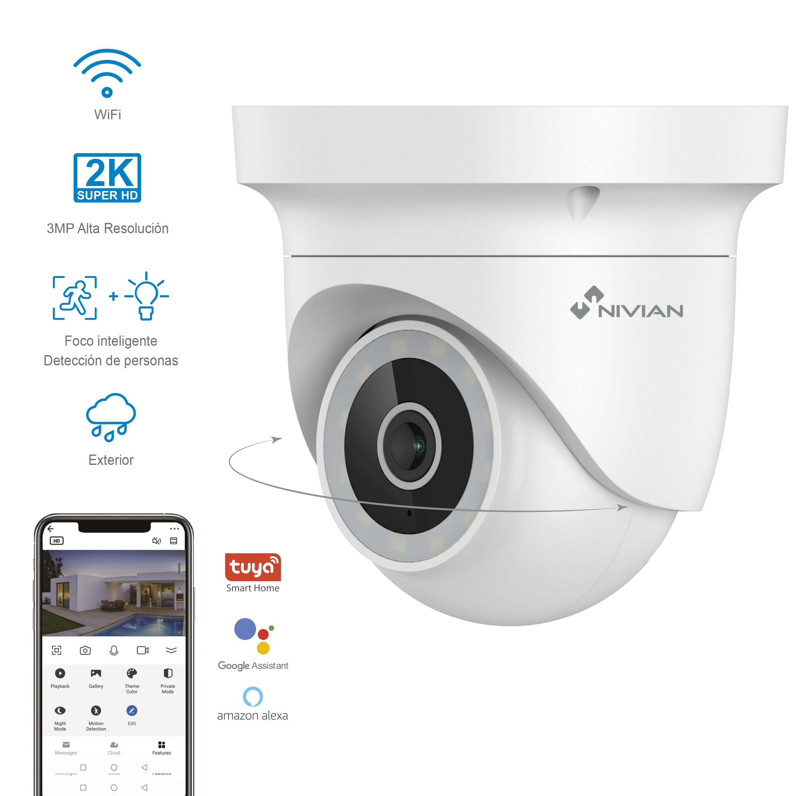 QNECT deurbel WiFi en camera - Smart Gear Compare