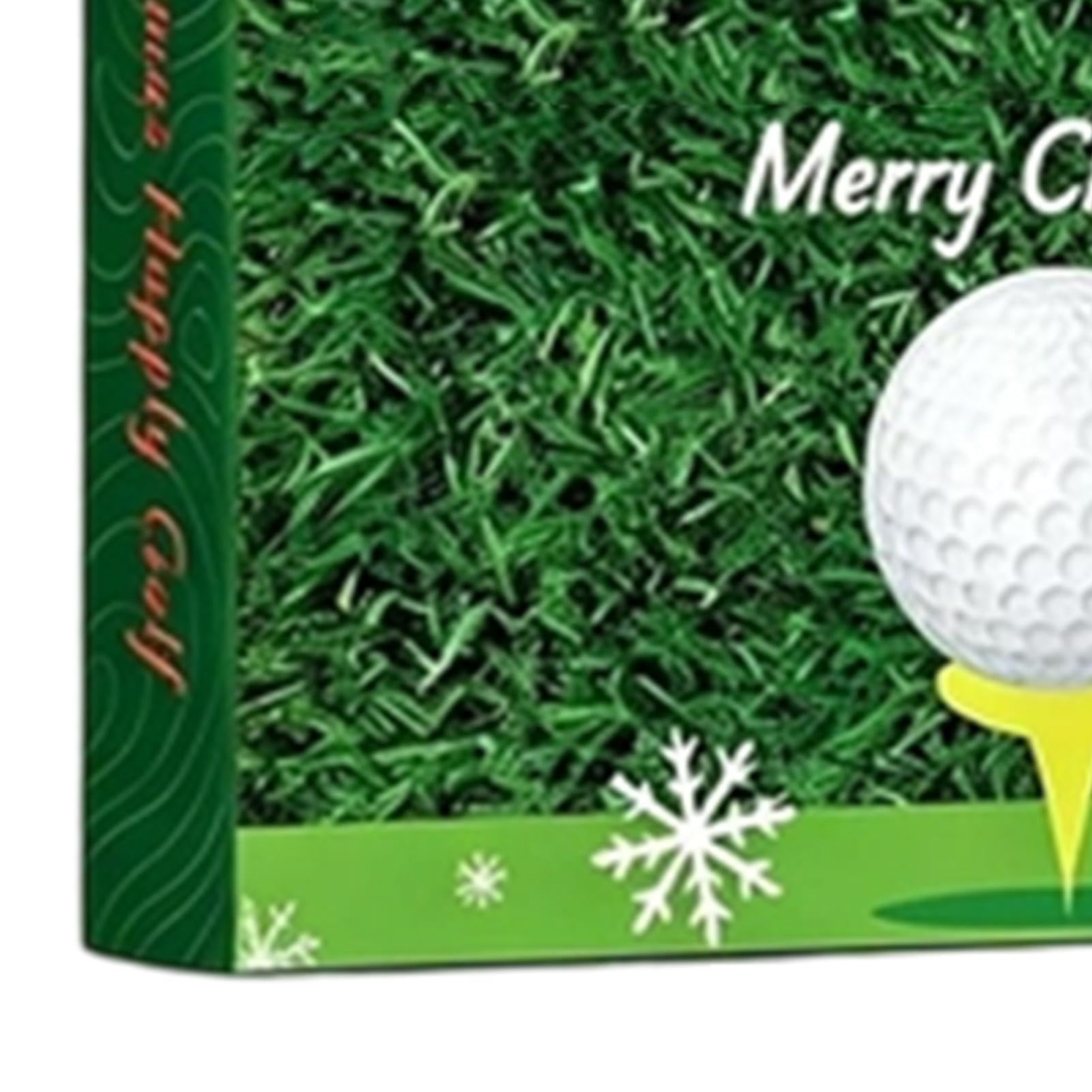 Boże Narodzenie odliczanie zestaw akcesoriów golfowych z ręcznikiem