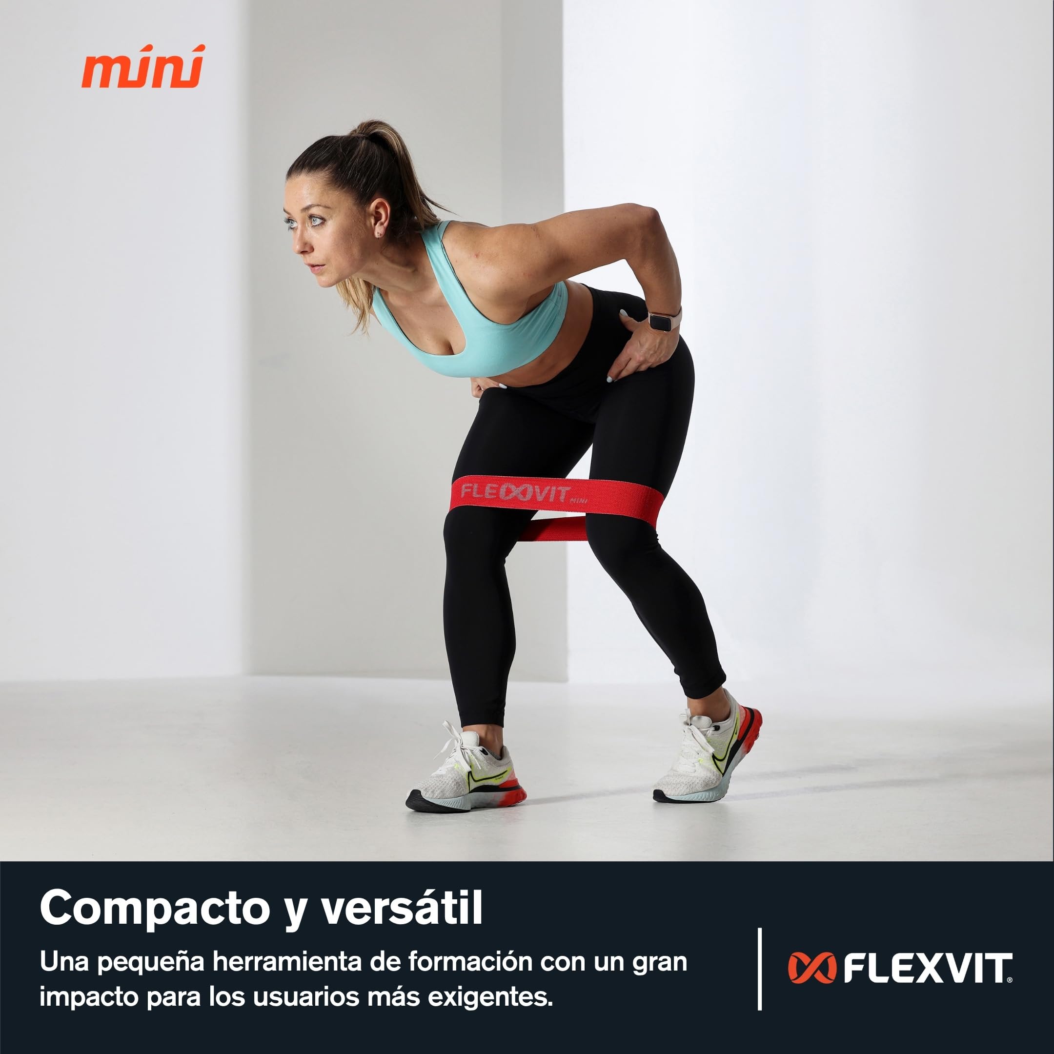 FLEXVIT Mini Set Premium - Bandas de Resistencia para Entrenamiento Funcional intensivo, 6 Niveles de Fuerza, certificadas Oeko-Tex, Made in Germany