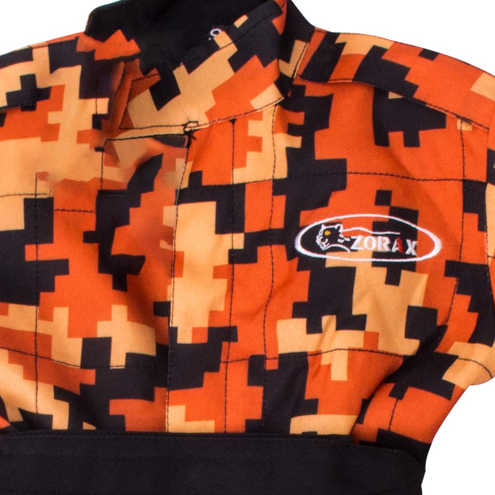 Zorax Interior suave/exterior duradero CUB Niños Motocross CAMO Traje Niños Moto Motocicleta Ropa de carrera Niño ATV Karting Traje General
