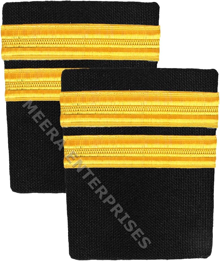 Second Officer Epaulet-02 Golden Bar