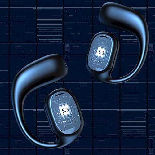 Miniatura 7 de EZGHAR Auriculares Bluetooth para colgar en la oreja, auriculares Bluetooth inalámbricos para colgar, auriculares no intrauditivos con micrófono,
