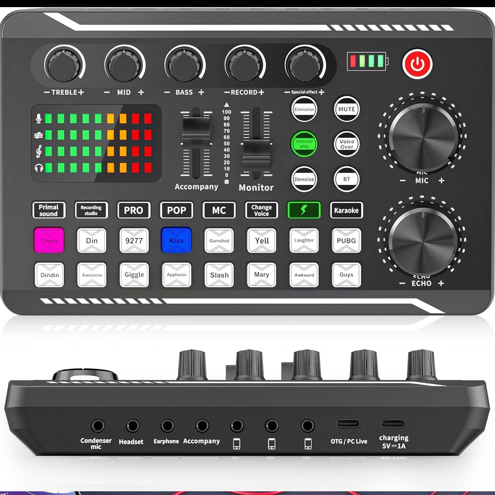Pacchetto Attrezzatura Podcast F998, Interfaccia Audio E Microfono A Condensatore Bm800 Con Treppiede, Pacchetto Studio Di Registrazione Professionale Per Streaming Li F998 + BM800 Mic Cantilever Set