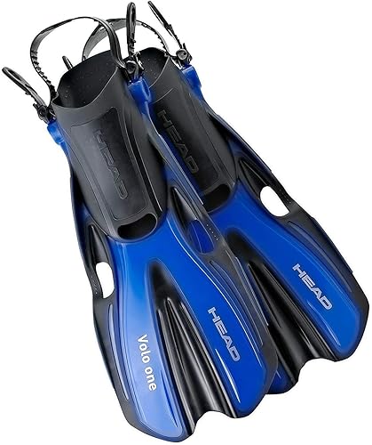 HEAD Mares Volo One - Aletas de esnórquel ajustables, color azul, talla ML