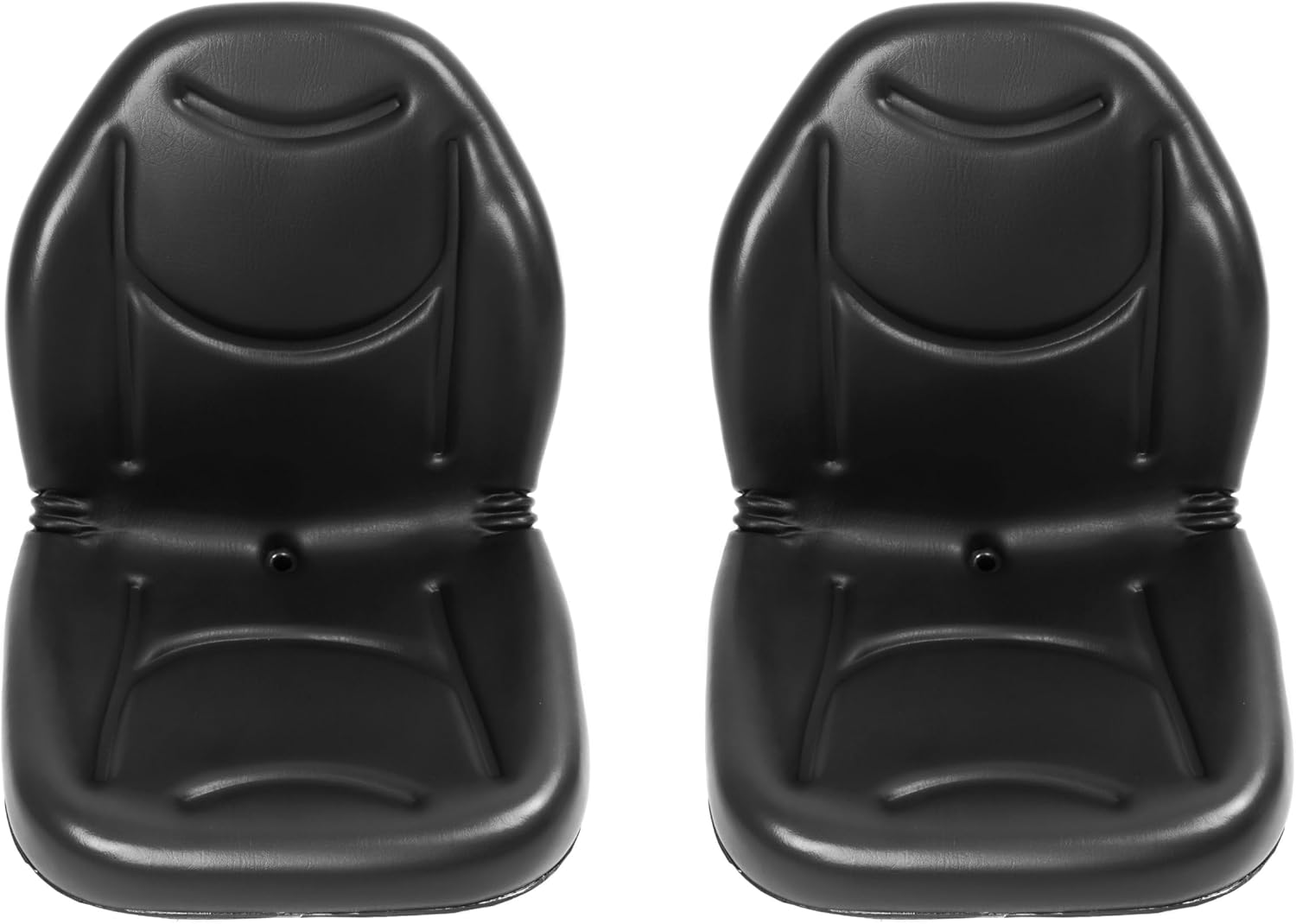 ECOTRIC Seat Bottom High-Back Seat Compatible with 2009-2013 Kawasaki TERYX 750 FI 4x4 Replacement for 53066-0195 Black Plastic 2PCS
