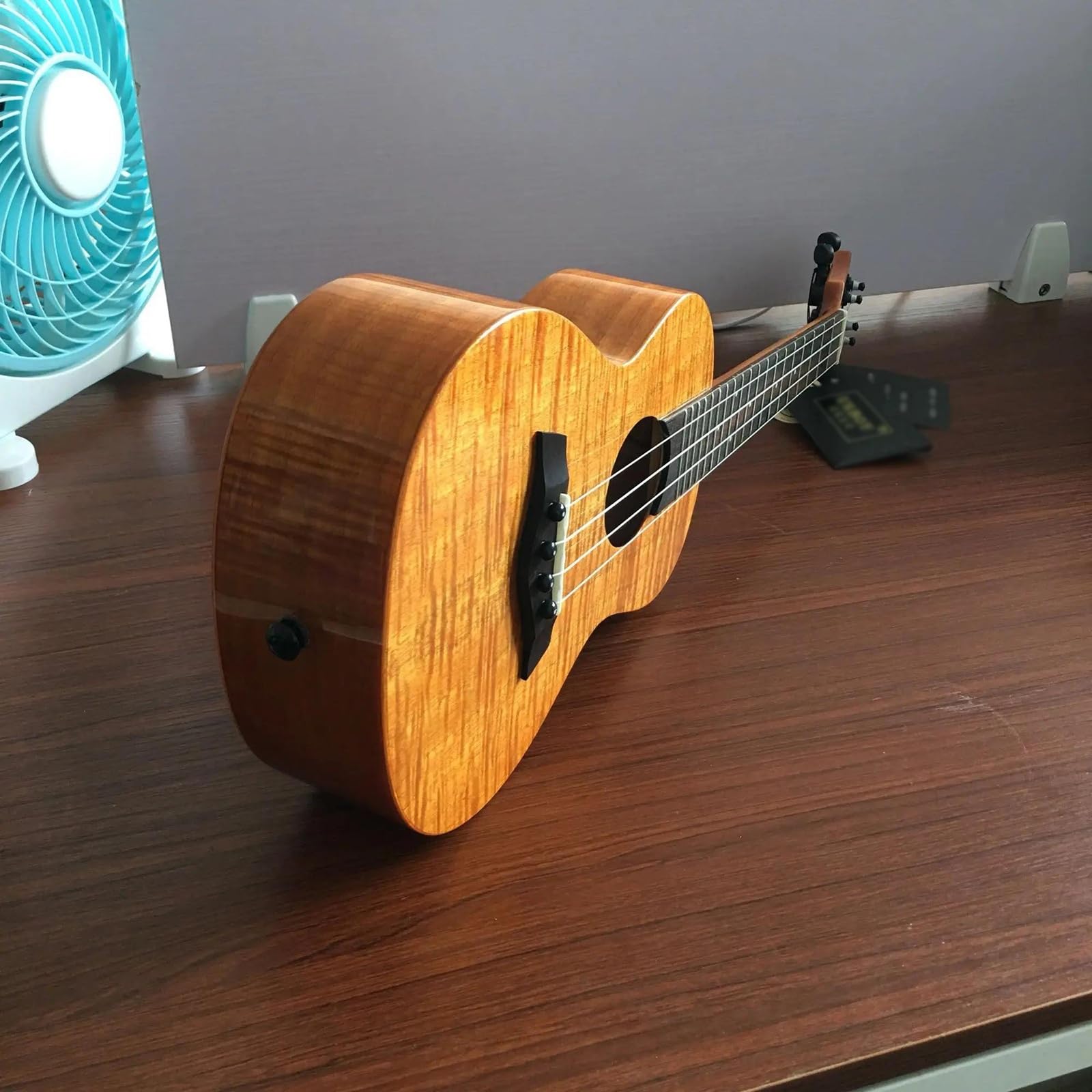 23-Zoll-Konzert-Ukulele, Mahagoni, Glänzend, 4 Nylonsaiten, Kleine Akustikgitarre Ukulele für Anfänger