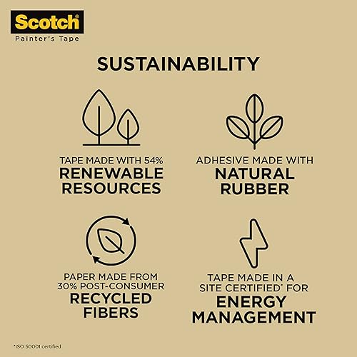 Miniatura 3 de Scotch Cinta adhesiva de uso general, 1.88 pulgadas por 60 yardas, 2050 (paquete de 2)