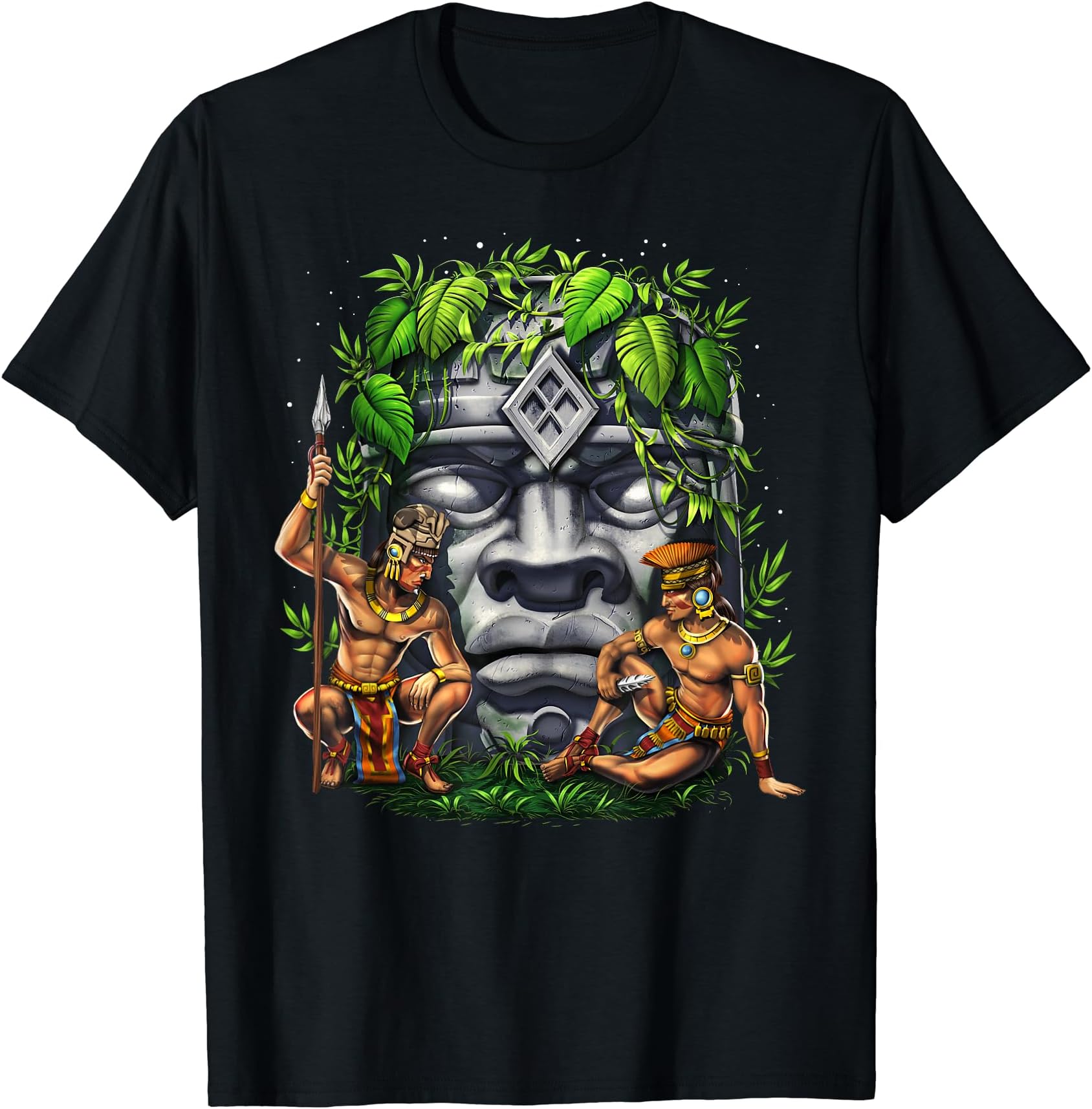 Olmec Head Olmec Warriors T-Shirt
