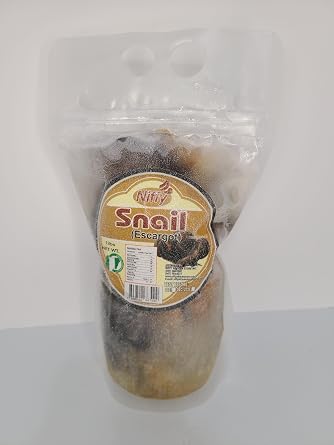 Fresh Jumbo Organic Frozen Escargots/Snail/Igbin 1lb by Niffy