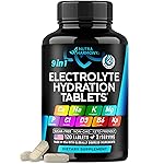 Electrolytes - Electrolyte Tablets with Magnesium, Sodium, Potassium, Chloride, Vitamins D3 & B6, Kelp Powder - Salt Pills - Made in USA - Oral Tablets as Capsules - Vegan & Keto Friendly - 120 Tabs