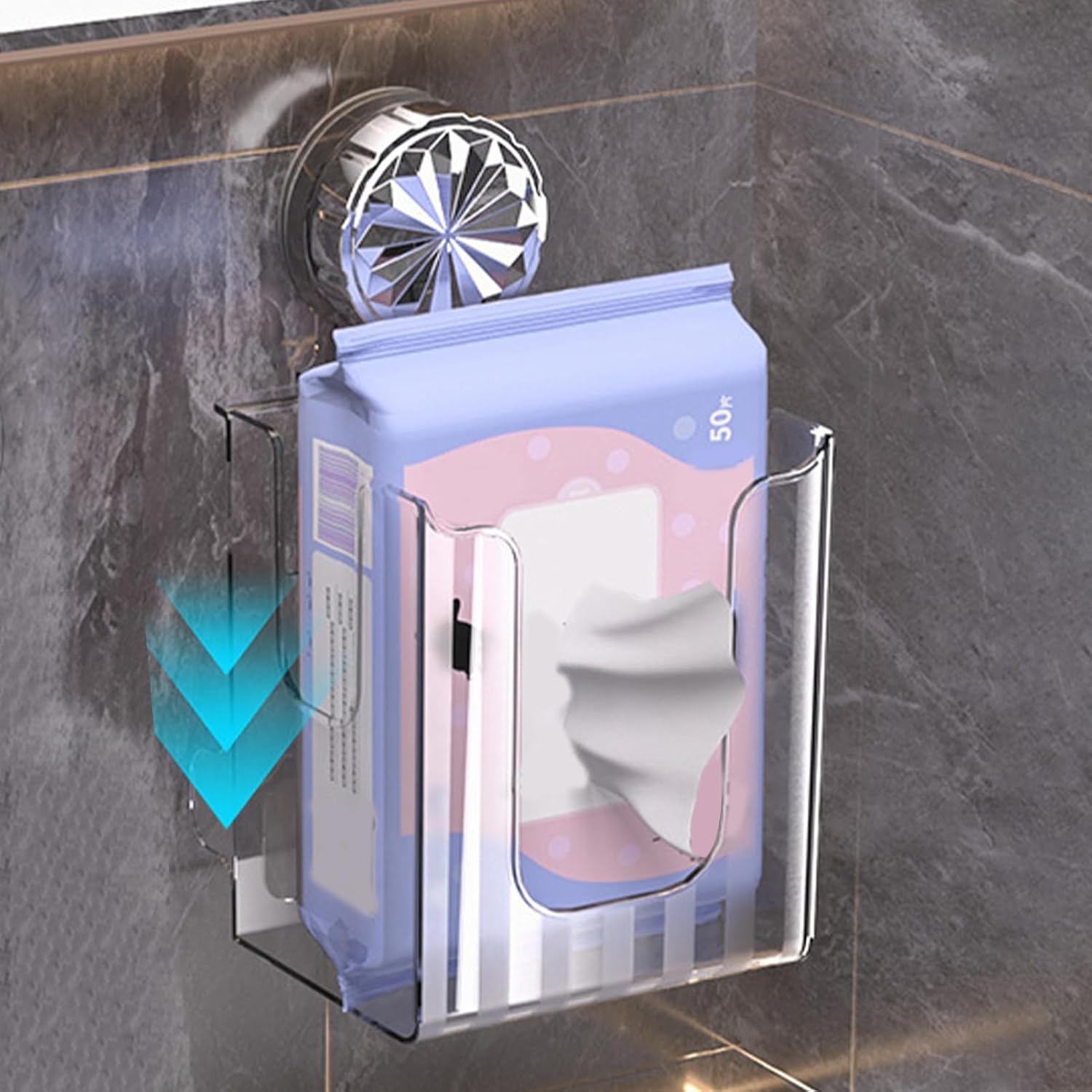 Bathroom Tissue Holder Wet Wipe Holder Bathroom image 3