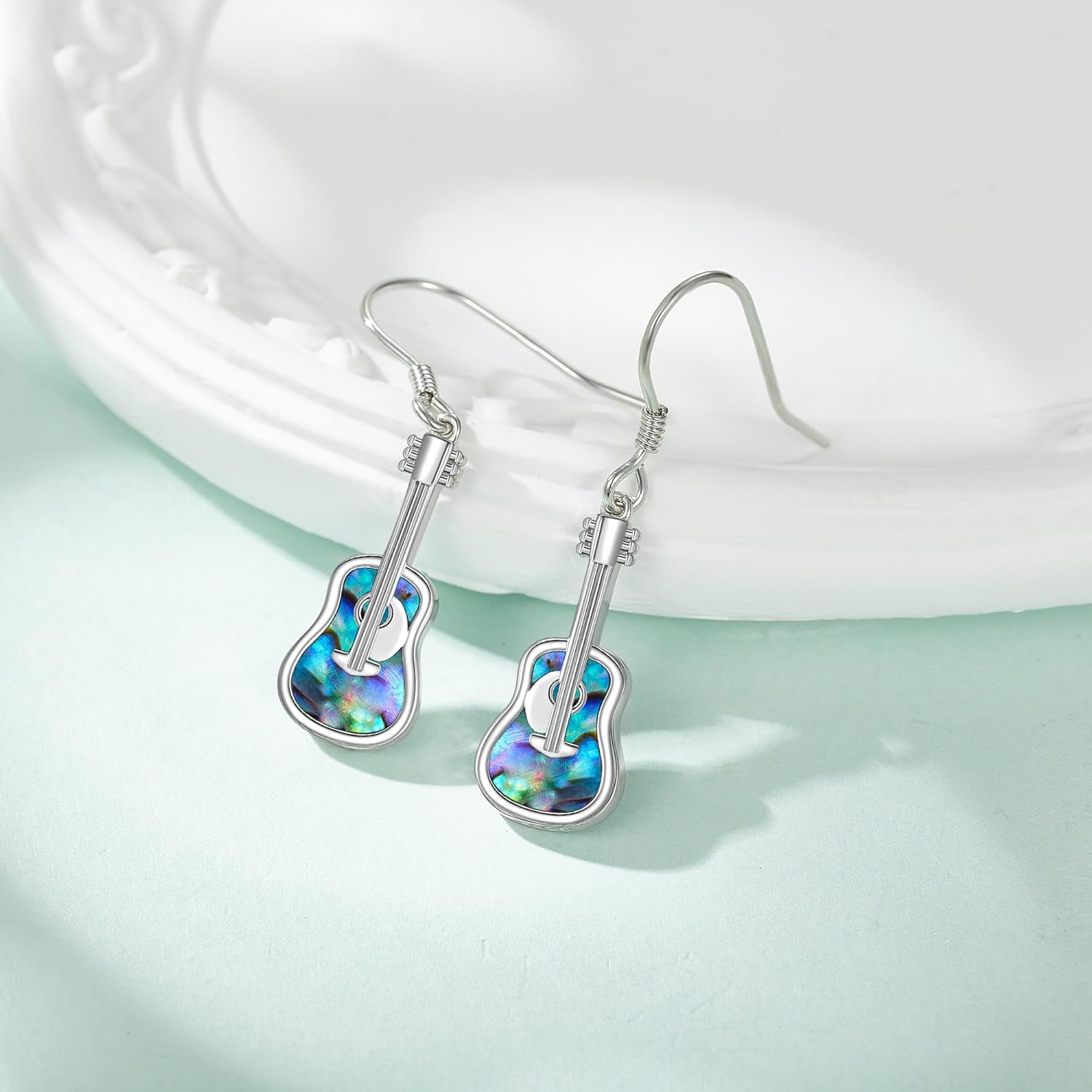 YAFEINI 925 Sterling Silver Violin Cello Guitar Trombone Flute Dangle Drop Earrings for Women Music Lovers Jewelry Gifts - Image 4