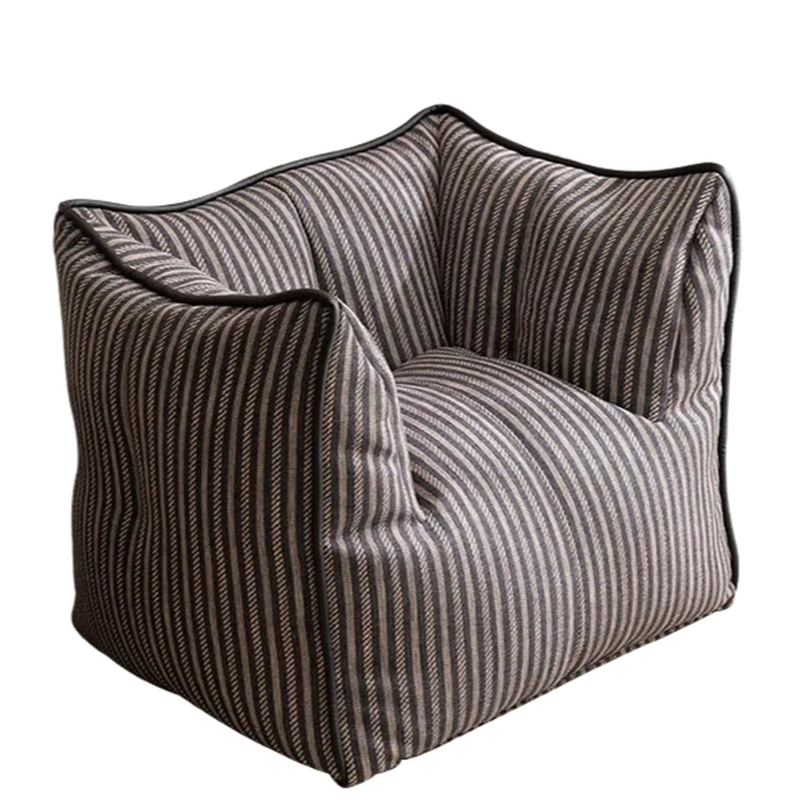WQQYU6HKF sofa chair Tatami Lazy Sofa Chair for Living Room Single Reclining Bean Bag Floor Couch living room chair(Gris)