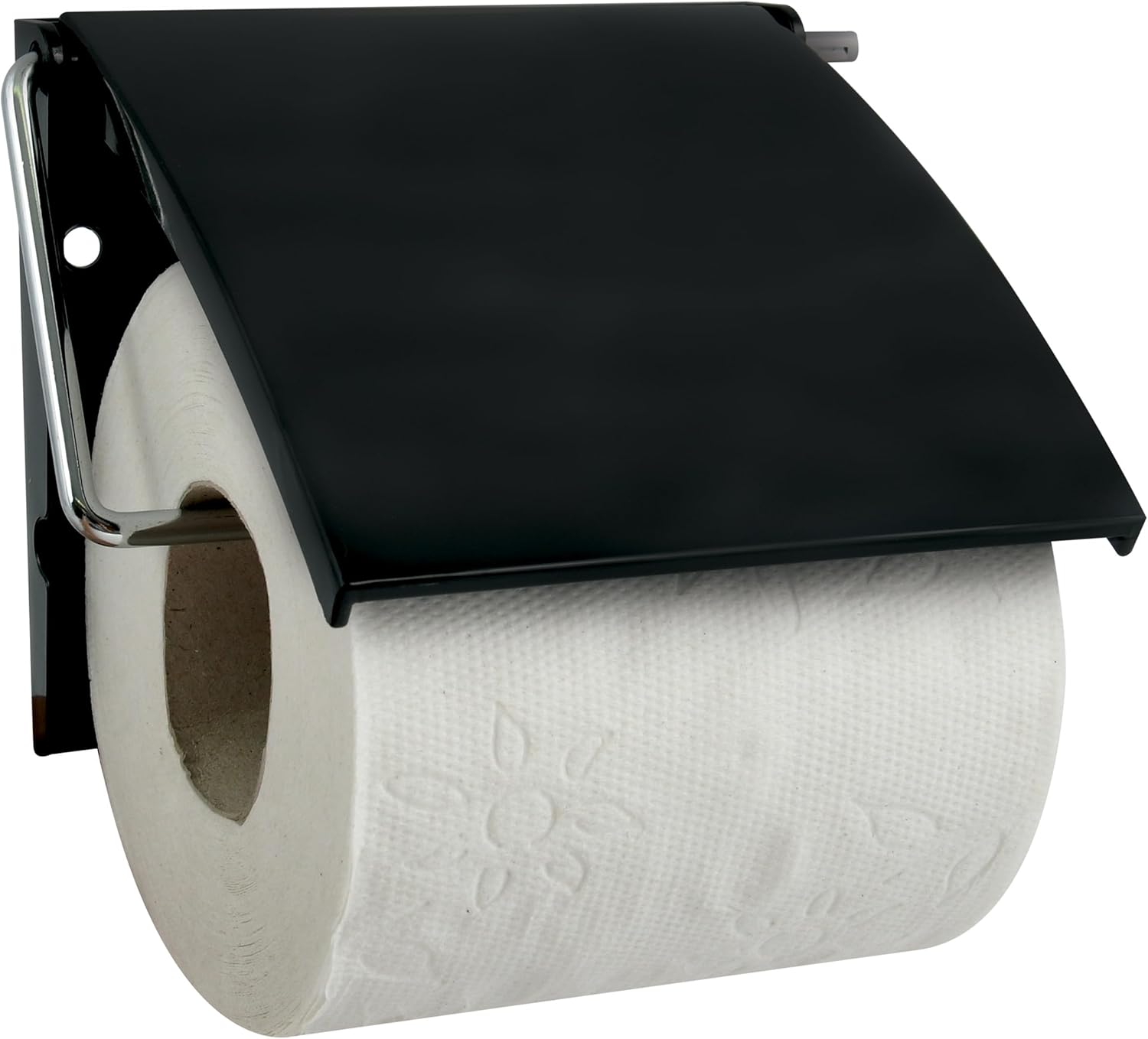 MSV Toilet Roll Holder – Paper Clips – Black, 30 x 20 x 15 cm