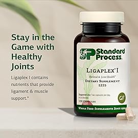 Standard Process Ligaplex I - Joint Support Supplement for Ligament & Cartilage Health - Bone Strength Support - Non-Soy, Gluten-Free & Non-Dairy - 150 Capsules