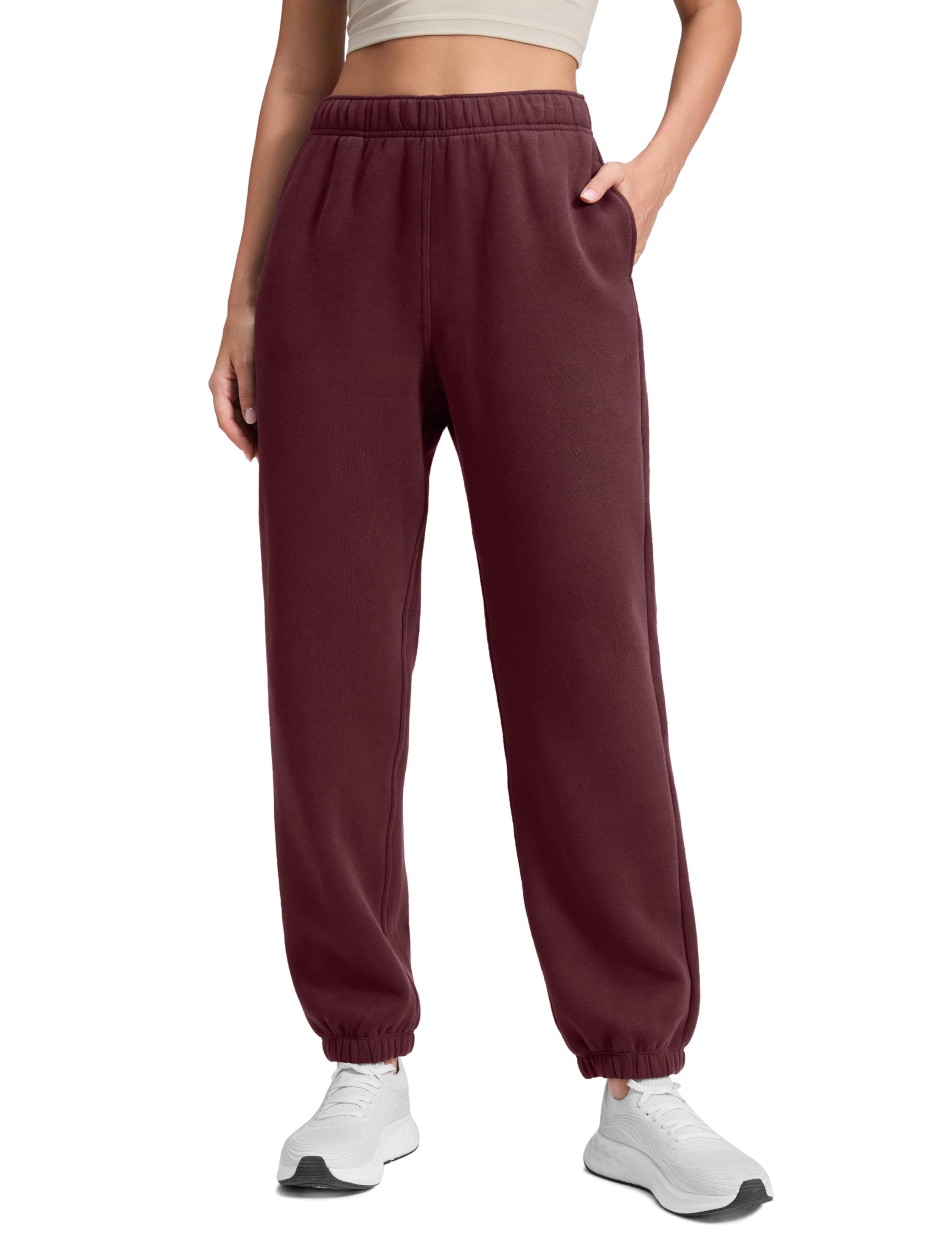 CRZ YOGA Pantalones de Sudadera con Forro Polar