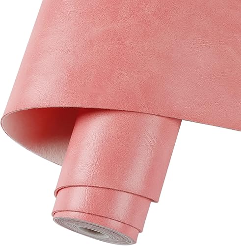 Vista 14 de Ramya Rollo de hoja de piel sintética color rojo claro liso de 12 x 53 pulgadas, tela de piel sintética muy adecuada para hacer, aretes de cuero