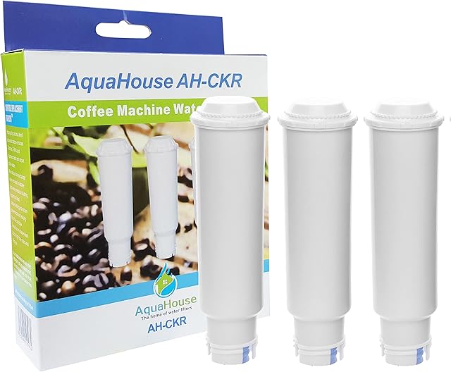 3X AquaHouse AH-CKR Compatible Water Filter for Krups AEG Bosch Siemens Melitta Pro Aqua Coffee Makers
