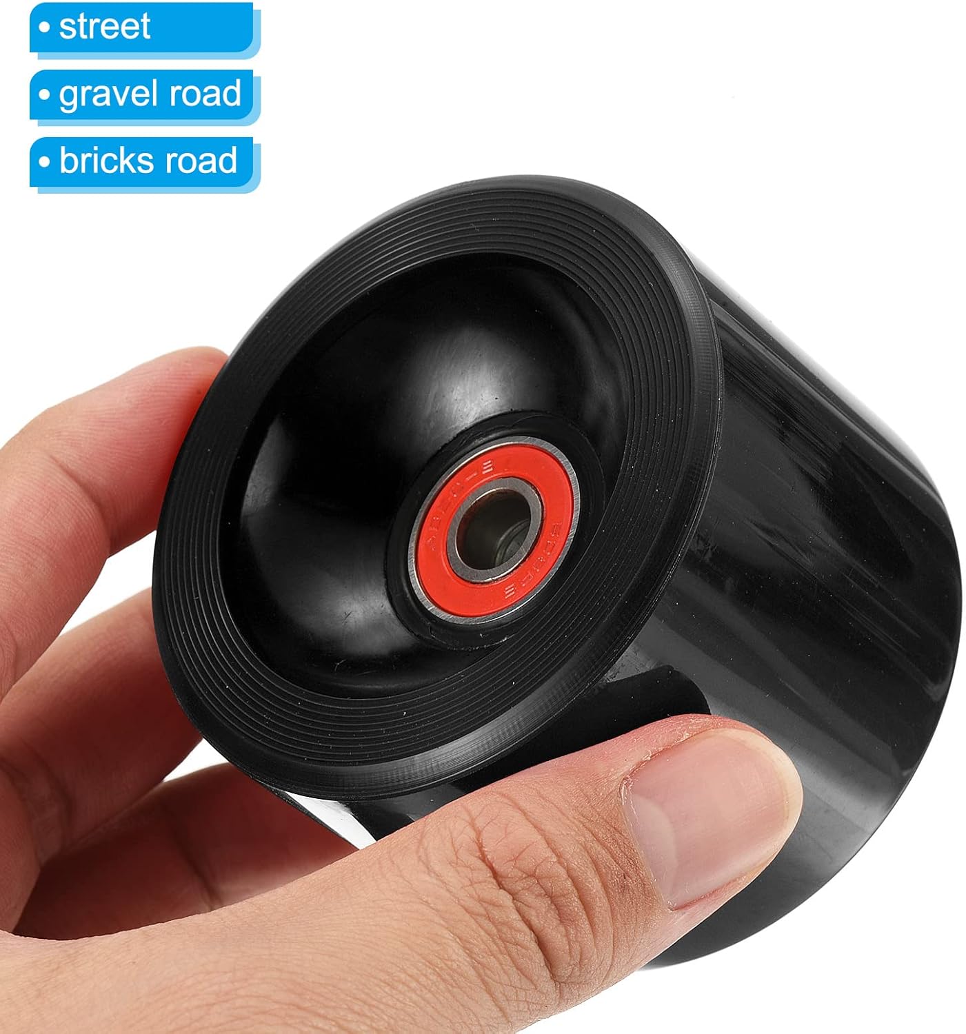 PATIKIL 78A Longboard Wheels with ABEC-9 Bearings, Soft Cruiser Wheels Street Wheels for Skateboards Skateboard Wheel PU