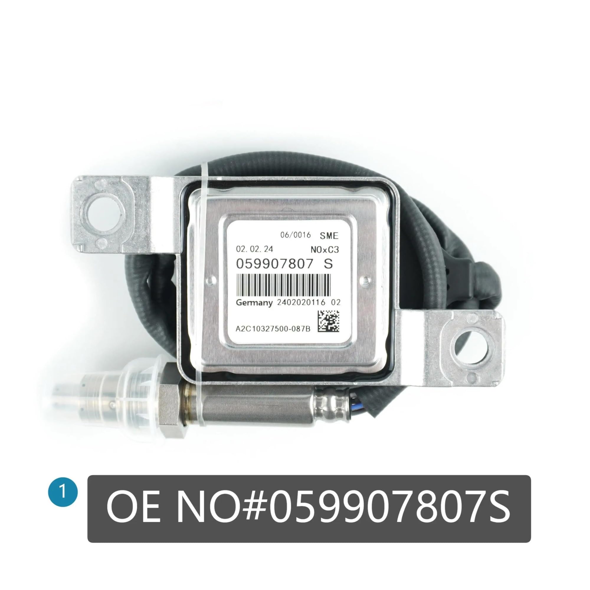 Sensor Oxígeno y Nitrógeno Sensor de óxido de nitrógeno 059907807S, Sensor de nox Aguas Arriba para Sensor para Q7 Nox, Sensor de óxido de nitrógeno Sensor Oxígeno Nitrógeno