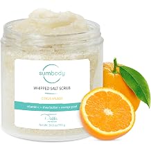 Sumbody Exfoliating Body Scrub 21oz Vitamin C, Citrus, All Natural, USA Made, Self Care Gifts For Women, Teens, Men Sensitive Skin Nourishing, Hydrating, Non-Toxic